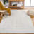 Manya Striped Handwoven Wool/Polyester Area Rug in White-2009086296