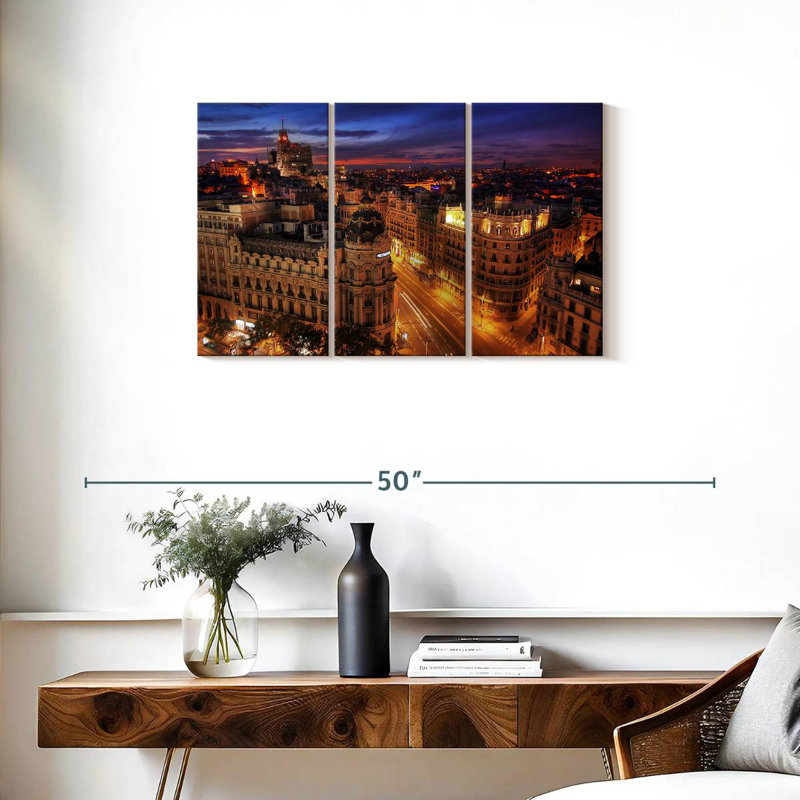 Nicci Gran VvÃ‰Â¬?a Street At Night, 20" H x 33" W