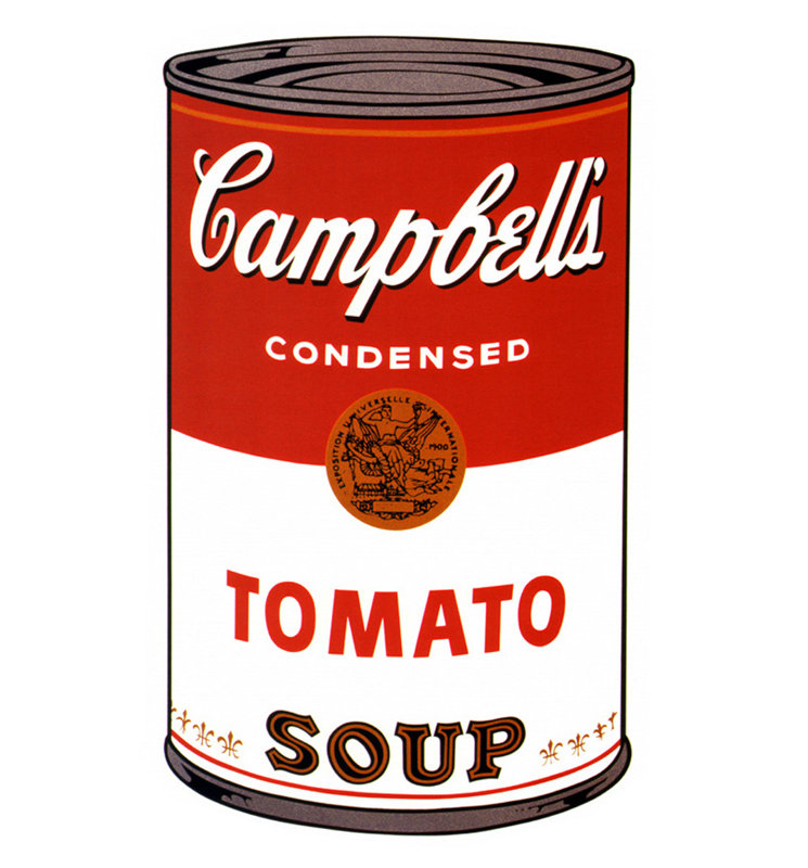 Campbell's Soup I (Tomate), 68, H 18 po x l 13 po