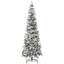 Arbre de Noël artificiel enneigé 7,5 pi avec des branches réalistes et 668 pointes
