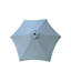 Parasol 9 pi Frosty - mât et nervures en acier, manivelle à inclinaison facile, évent pour plus de durabilité, cadre robuste protégé, système à bouton-poussoir,