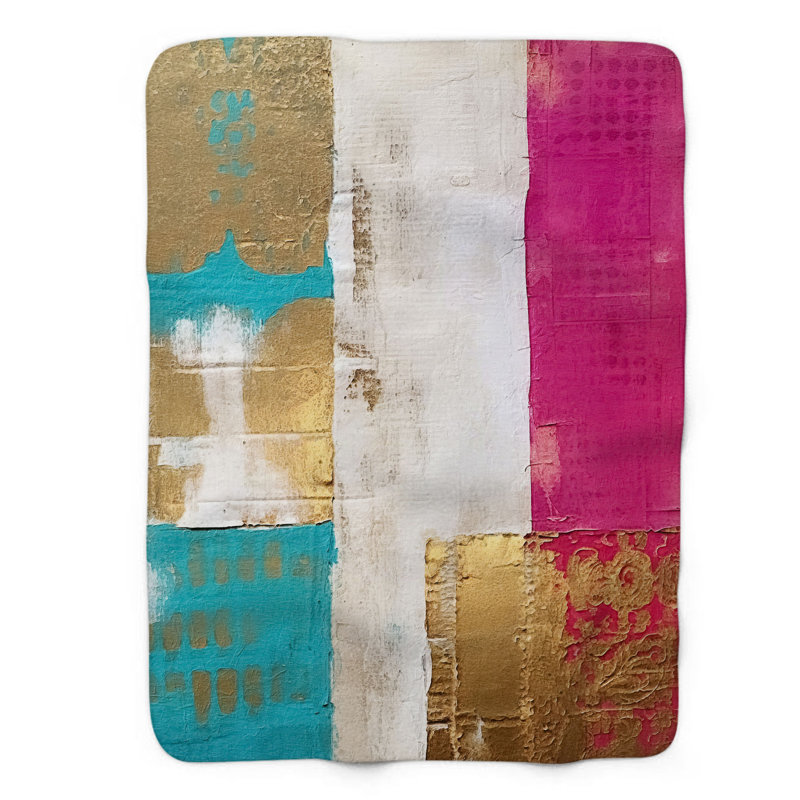 Jeté indien en tissu 1 pièce, L 60 po x L 80 po