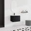Bathroom Vanity With Ceramics Sink & Contemporary Style - 23.29 In. Depth Modern Black