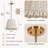 4-Light Brass Dimmable 21" Width Pendant Light-766272648