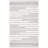 Buth Hand Woven Cotton/Wool Striped Rug in Ivory/Gray-1486300911