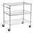 Rolling 3 Tier Bar Cart with Shelves