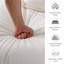 Causeuse modulaire rembourrée avec repose-pieds, coussins lombaires et coussins moelleux-381968315