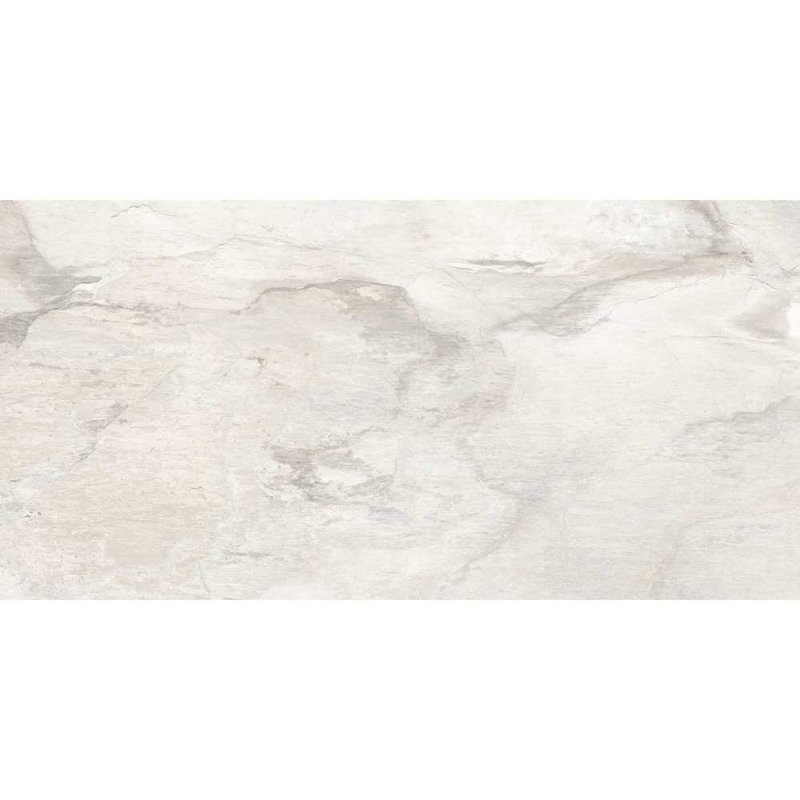 Wells Stone 12" x 24" Porcelain Stone Look Wall & Floor Tile, White