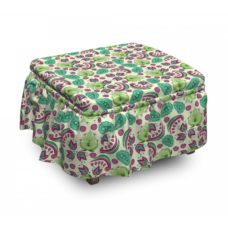 Housse pour repose-pieds traditionnel motifs