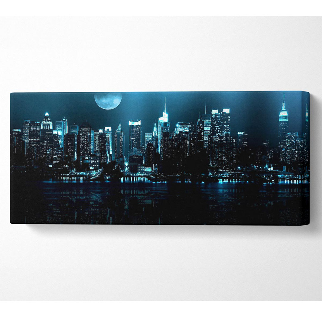 New York City Blue Moon Nights - Kunstdrucke auf Leinwand