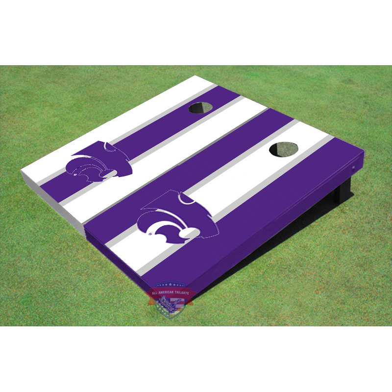 Ensemble de planches de cornhole à rayures longues 2 'x 4' NCAA