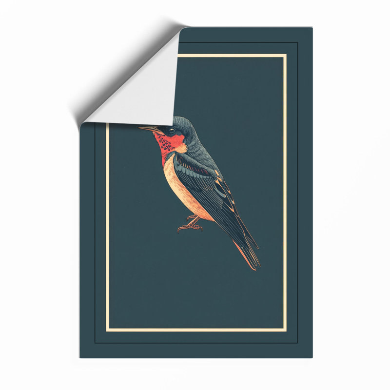 Hummingbird Study Botanical - Framed Print, Unframed, A3 - 42.0 x 29.7 cm