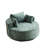 Boneless 55''L Chenille Foam Single Swivel Chair, Fluffy Modern Sleeper, 360 Degree Swivel Chair For Living Room, Bedroom, Lounge And Projection Room-675626644-675626642