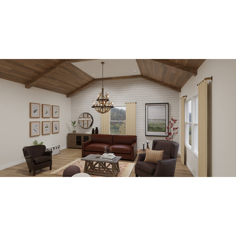 9 - Light Dimmable Tiered Chandelier