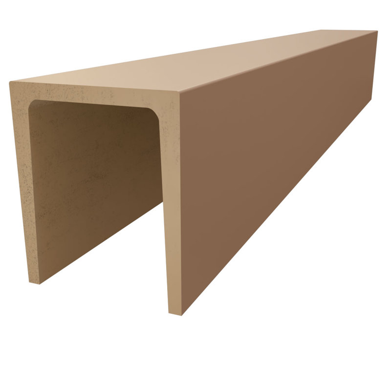 Primed Tan Faux Wood 96" Ceiling Beam