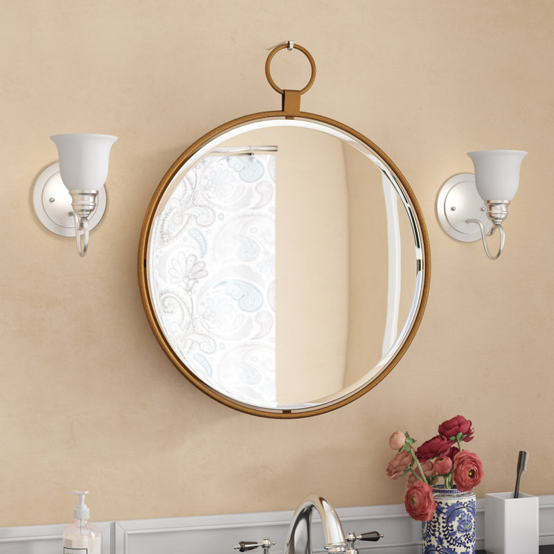Miroir d'appoint Clarissa, Bronze doré