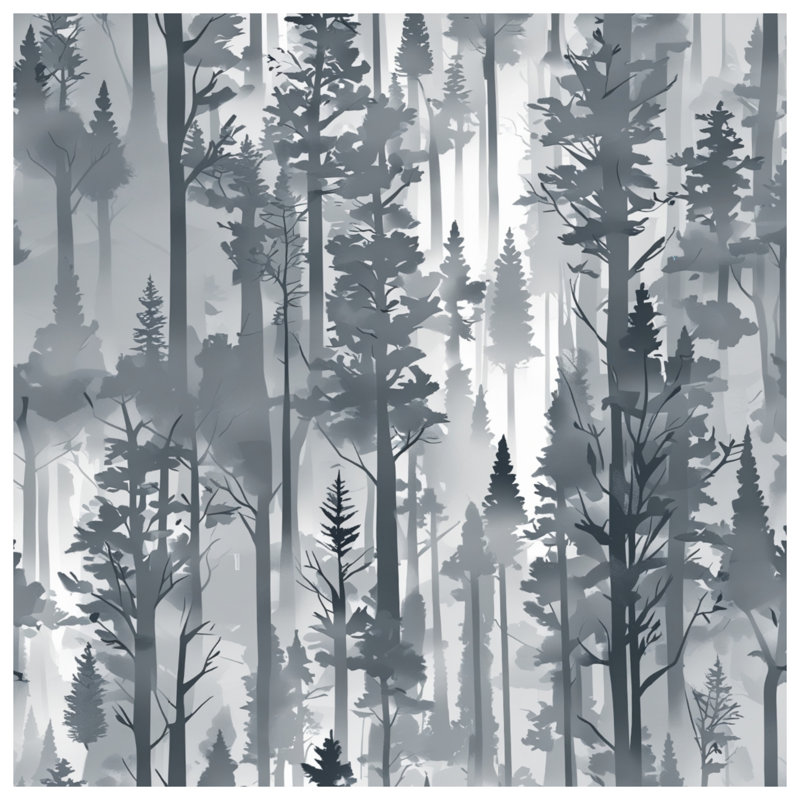 Rideaux de douche Foggy Pine, 70 po L x 93 po H