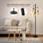 65” Farmhouse Industrial Floor Lamp Standing Vintage Lamp