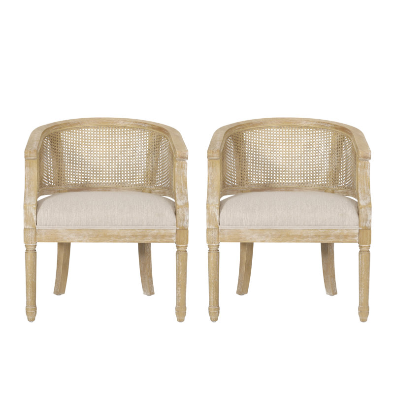 Kurz Upholstered Armchair, Beige 100% Polyester