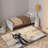 Super Soft Non-Woven Modern Style Printed Rug with Intricate Geometric Pattern Ideal for Home or Office Decor-125472260