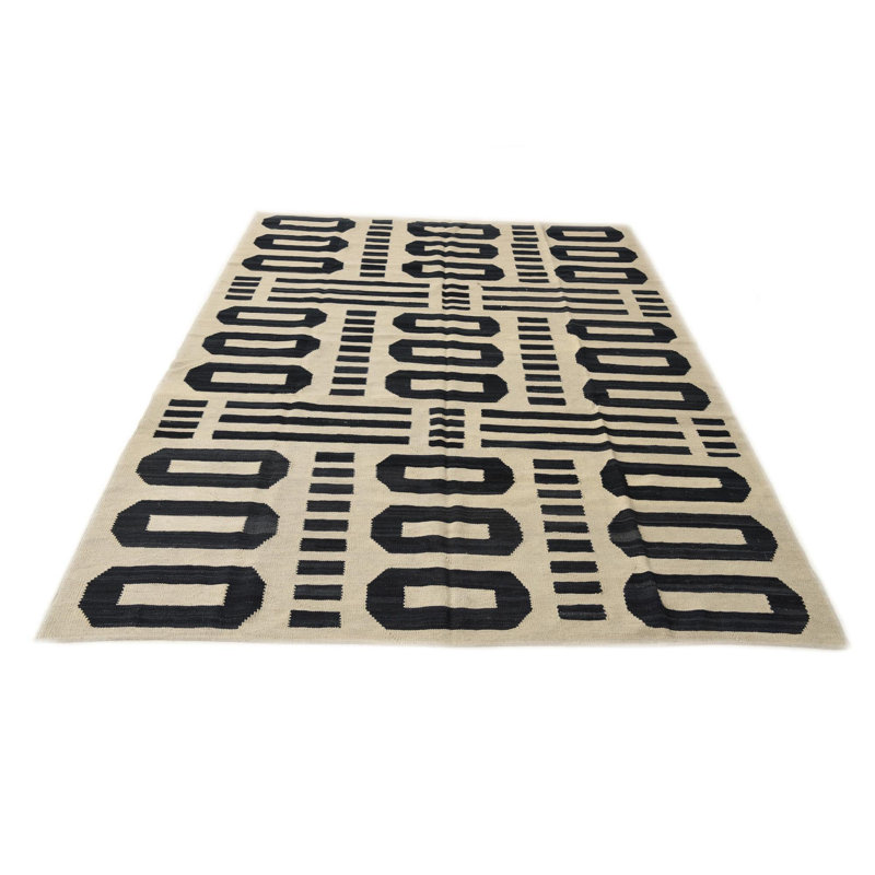Tapis noir et blanc Jessen