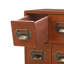 Rangement de bureau 12 tiroirs empilable en bois-1022926248