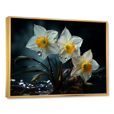 «Dewy Daffodils At Sunrise I», reproduction sur toile