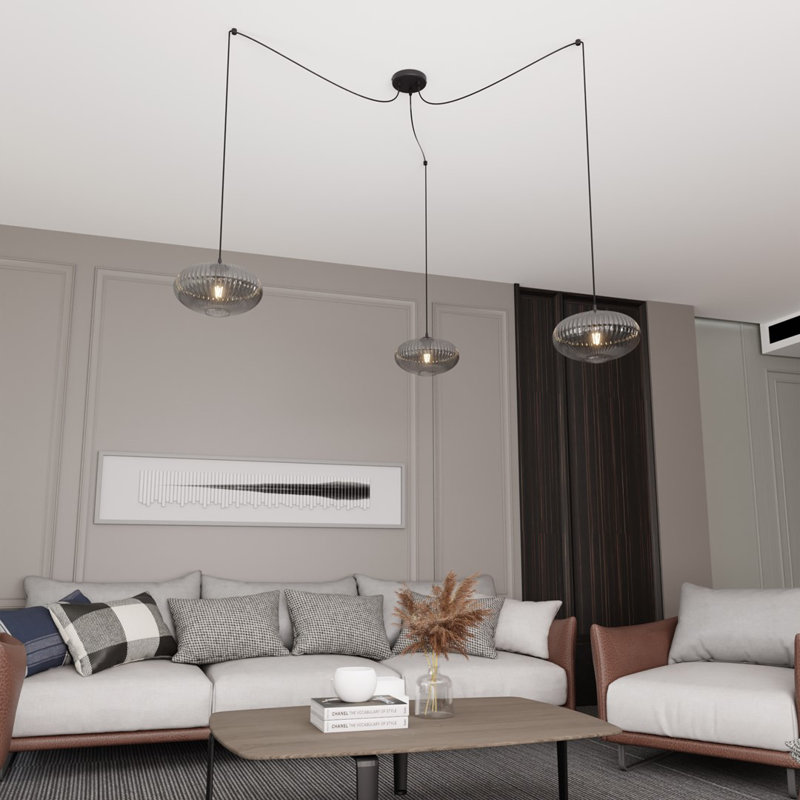 Atiksh 3 - Light Pendant, Matte Black/Graphite
