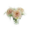 Peony And Fern In A Glass Vase With Acrylic Water