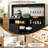 47 in Farmhouse Buffet Sideboard Cabinet with Power Outlets Coffee Bar Cabinet with Storage Large Buffet Storage Cabinet Table with Wine Racks Goblet Holder Hooks for Kitchen Dining Room Black-123520159