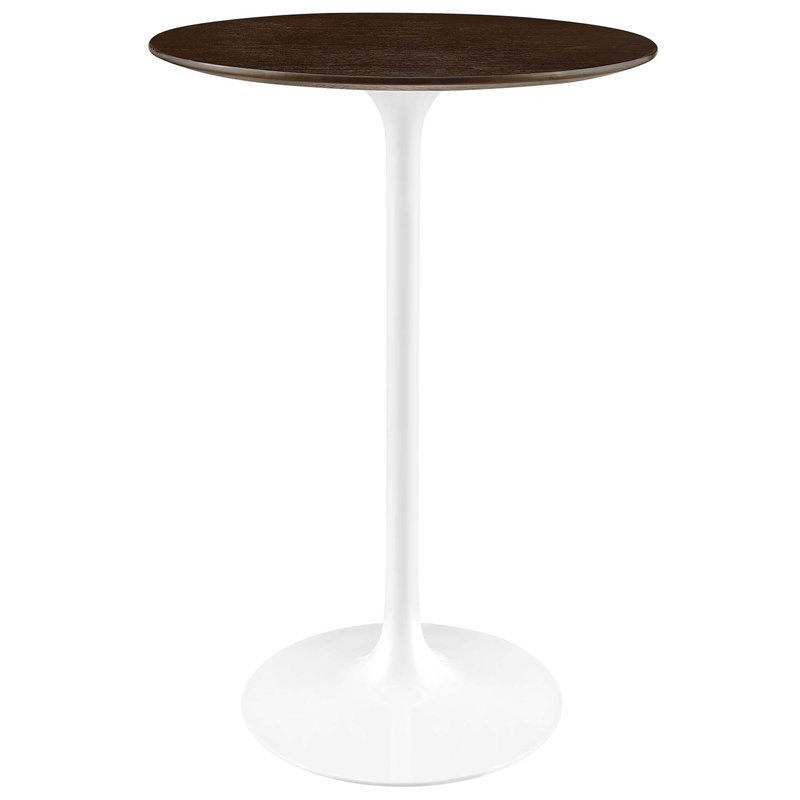 Table de salle à manger Akendra, L 28 po x L 28 po, Noyer, Table de pub (hauteur de 40,5 po)