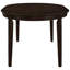 Table de salle à manger avec rallonge, cappuccino, ovale, bois franc asiatique, table ovale à valeur exceptionnelle, teinte cappuccino, rallonge pour 6 personnes