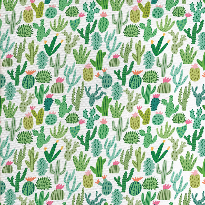 Tissu cactus, l 58 po x L 72 po