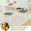 Chaises de cuisine pliantes avec structure rembourrée en bois d'hévéa et cuir PVC-1060256117-1060256104-1060256115