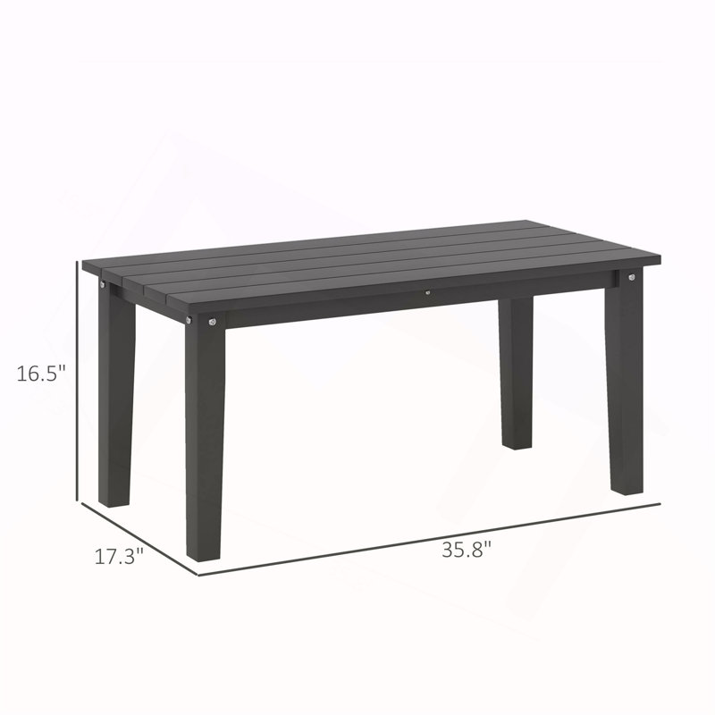 Patio Table,Rectangle Outdoor Coffee Table