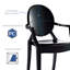 Chaise avec accoudoirs Amy King Louis-486661573