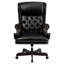 Fauteuil de bureau ergonomique à haut dossier et capitonné LeatherSoft-15331028