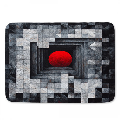 Tapis de bain sphérique rouge Steampunk
