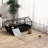 Small Animal Cage with Foldable Run Area, Rolling Bunny Cage, Guinea Pig Cage, Hedgehog Cage with Water Bottle, Water Bowl, and Ramps, 46.5"