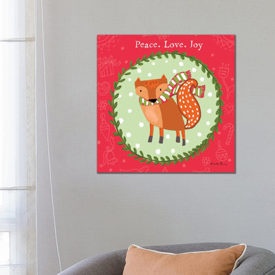 Woodland Friends I 1 Piece Wrapped Canvas Wall Art