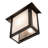 13" Wide Seneca Plain Mission Wall Sconce
