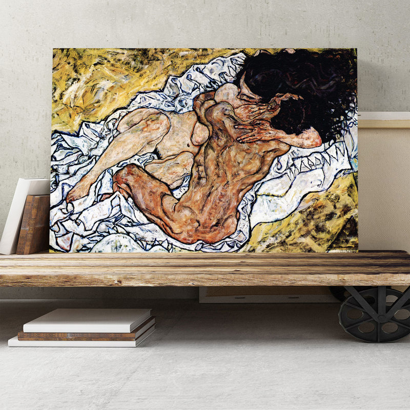 Egon Schiele - Wrapped Canvas Painting, 35cm H x 50cm W