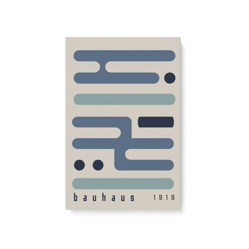Toile tendue minuit Bauhaus, H 30 po x l 20 po