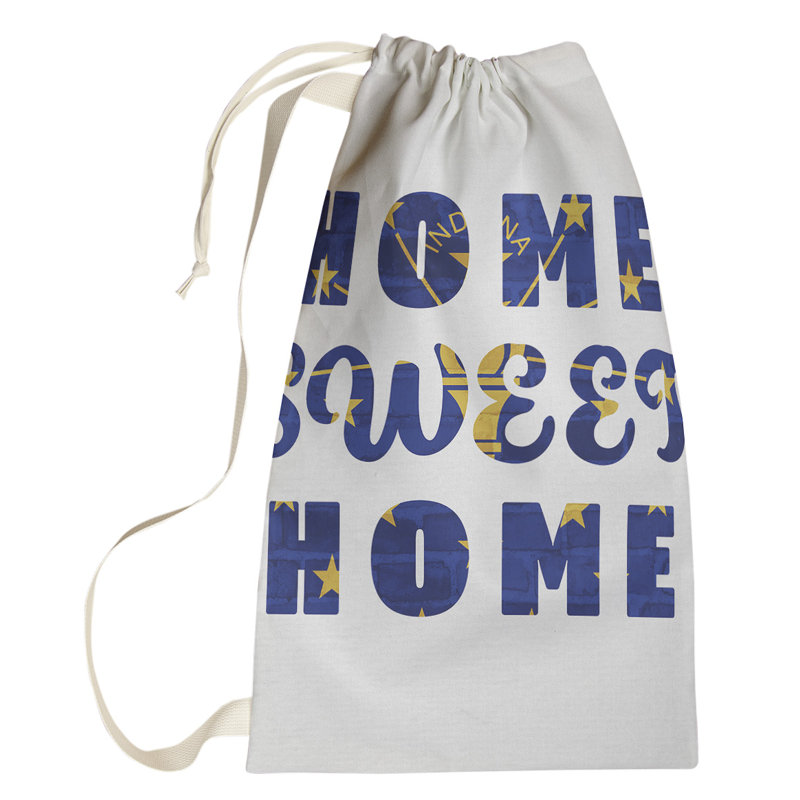 Fabric Laundry Bag with Handles, Large (76.5" H x 29.5" W x 1.5" D), Indiana