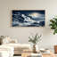Ensemble de 1 tableau sur toile représentant une cascade au clair de lune-129350528-129350532