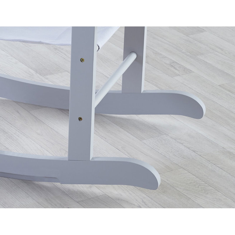 Chester Rocking Moses Basket Stand, Dove Grey