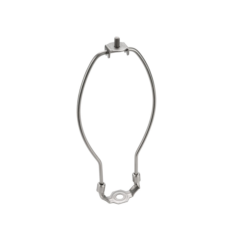 Lamp Harp, 8" H x 4" W x 0.8" D, Satin Nickel