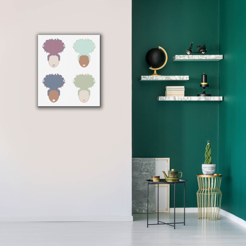 Art mural sur toile Epic Graffiti «Curly Quad Pastels» par Marlee Ash, 26 po x 30 po, H 30 po x l 26 po