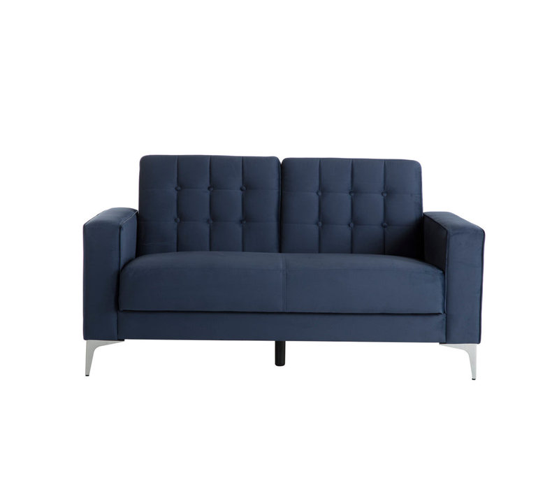 Kellianne 63'' Upholstered Convertible Sofa, Navy 