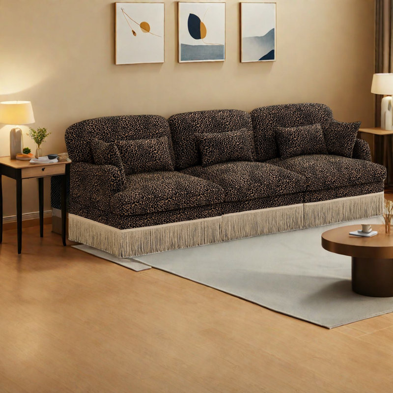 Canapé modulaire en chenille 3 places Deep